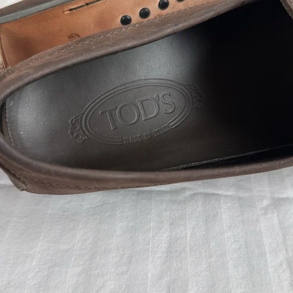 Tod’s Sueded loafers.